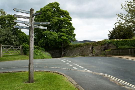 Country-Sign Post